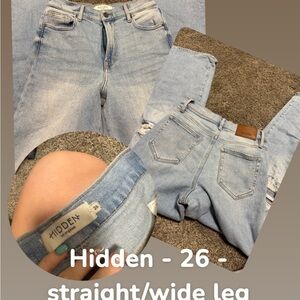 Women's Light Blue Jeans - Buckle/Hidden